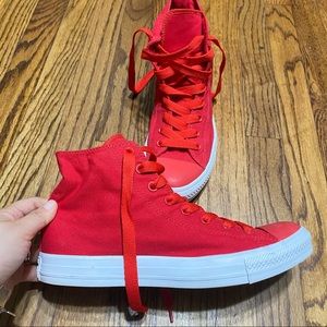 Converse chuck Taylor high top red sneakers 12